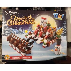 Christmas Party Favors 12 in 1 Building Blocks Set Gift, similar to Lego, New